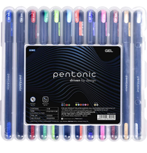 Load image into Gallery viewer, Linc Pentonic Multicoloure Gel Pen (0.6mm,1.0mm) Pack of 12
