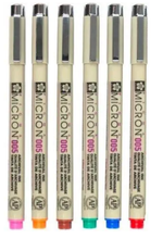 Load image into Gallery viewer, Sakura Pigma Micron Pen Multicolour (pack of 6)
