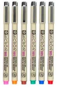 Sakura Pigma Micron Pen Multicolour (pack of 6)