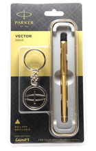 Load image into Gallery viewer, Parker Vector Gold Ball Pen Refillable
