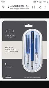 Parker Vector Standard Calligraphy Pen Fountain Pen Refillable