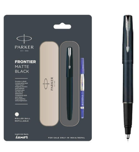 Parker Frontier Matte Black Roller Ball Pen