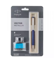 Load image into Gallery viewer, Parker Vector Metallix Fountain pen Refillable
