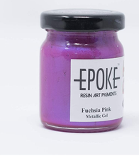 Load image into Gallery viewer, Fuchsia Pink Metallic Gel Epoke Art Pigment (75g)
