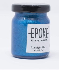 Midnight Blue Metallic Gel Epoke Art Pigment (75g)