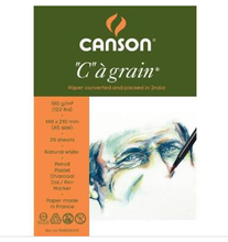 Load image into Gallery viewer, Canson &quot; C &quot; a grain Size A5 180g/m² Pack Of 5 sheets
