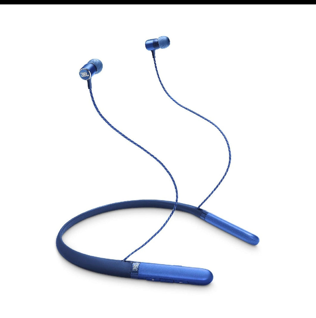 JBL LIVE200BT in-Ear Wireless Neckband Headphones with 10 Hours Playtime, Multi Point Connectivity & Premium Aluminum Housing (Blue)