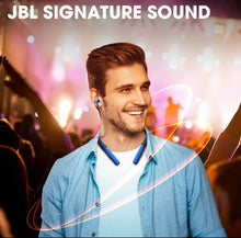 Load image into Gallery viewer, JBL LIVE200BT in-Ear Wireless Neckband Headphones with 10 Hours Playtime, Multi Point Connectivity &amp; Premium Aluminum Housing (Blue)
