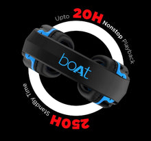 Load image into Gallery viewer, boAt Rockerz 510 Bluetooth On-Ear Headphone with Mic(Furious Blue)
