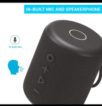 Load image into Gallery viewer, Portronics SoundDrum Plus a 15W POR-1040 Bluetooth 5.0 Portable Stereo Speaker Comes with Boosted Bass, Equaliser Function, in-Built Mic, 3.5mm Aux in-Port, Pendrive and 2500mAh Battery, Black
