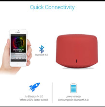 Load image into Gallery viewer, Portronics PICO Bluetooth 5.0 Personal Mini Portable Stereo Speaker with TWS, Crisp, Loud and Clear 3W, Red
