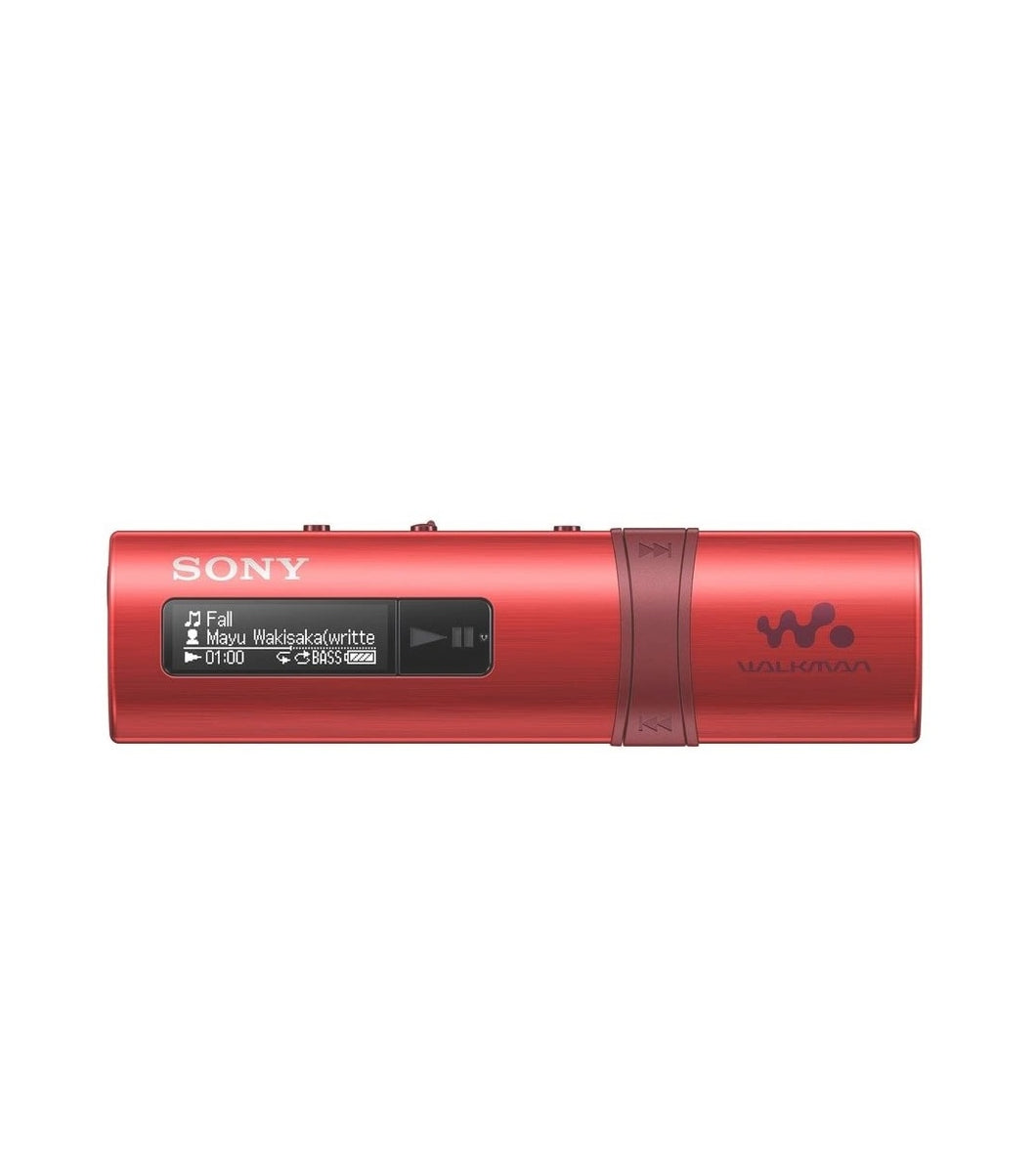 Sony NWZ-B183F Walkman 4GB Digital Music Player with FM, 20 hours of battery life (Red