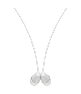 Sony WI-C200 Wireless In-Ear Headphones with 15 Hours Battery Life, Quick Charge, Magnetic Earbuds for Tangle Free Carrying,Metallic Finish, Bluetooth ver 5.0, Headset with mic for phone calls (White)