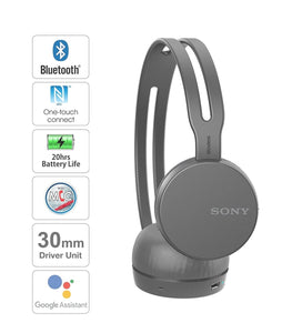 Sony WH-CH400 Wireless Headphones (Black)