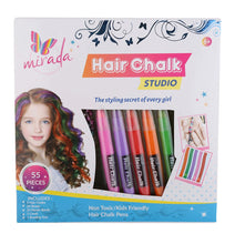 Load image into Gallery viewer, Mirada Cosmetic Hair Chalk Studio, Safe, Washable &amp; Non-Toxic, Temporary Kids Hair Chalk, Hair Color for Girls, 283g
