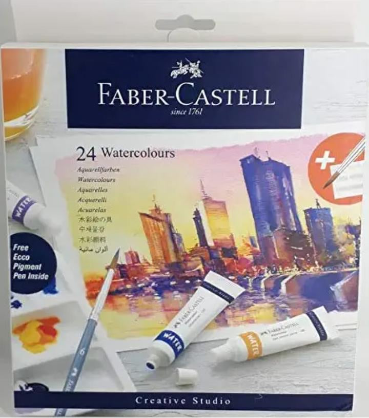 Faber Castell- 24 Pc Water Colours Tubes