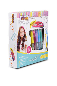 Mirada Cosmetic Metallic Hair Chalk Studio, Safe, Washable & Non-Toxic, Temporary Kids Hair Chalk, Hair Color for Girls, 250g