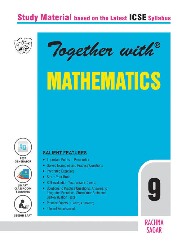 Together with ICSE Mathematics Study Material for Class 9