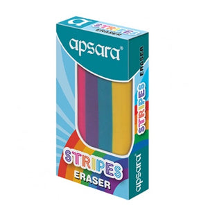 Apsara Stripes Eraser Pck 1