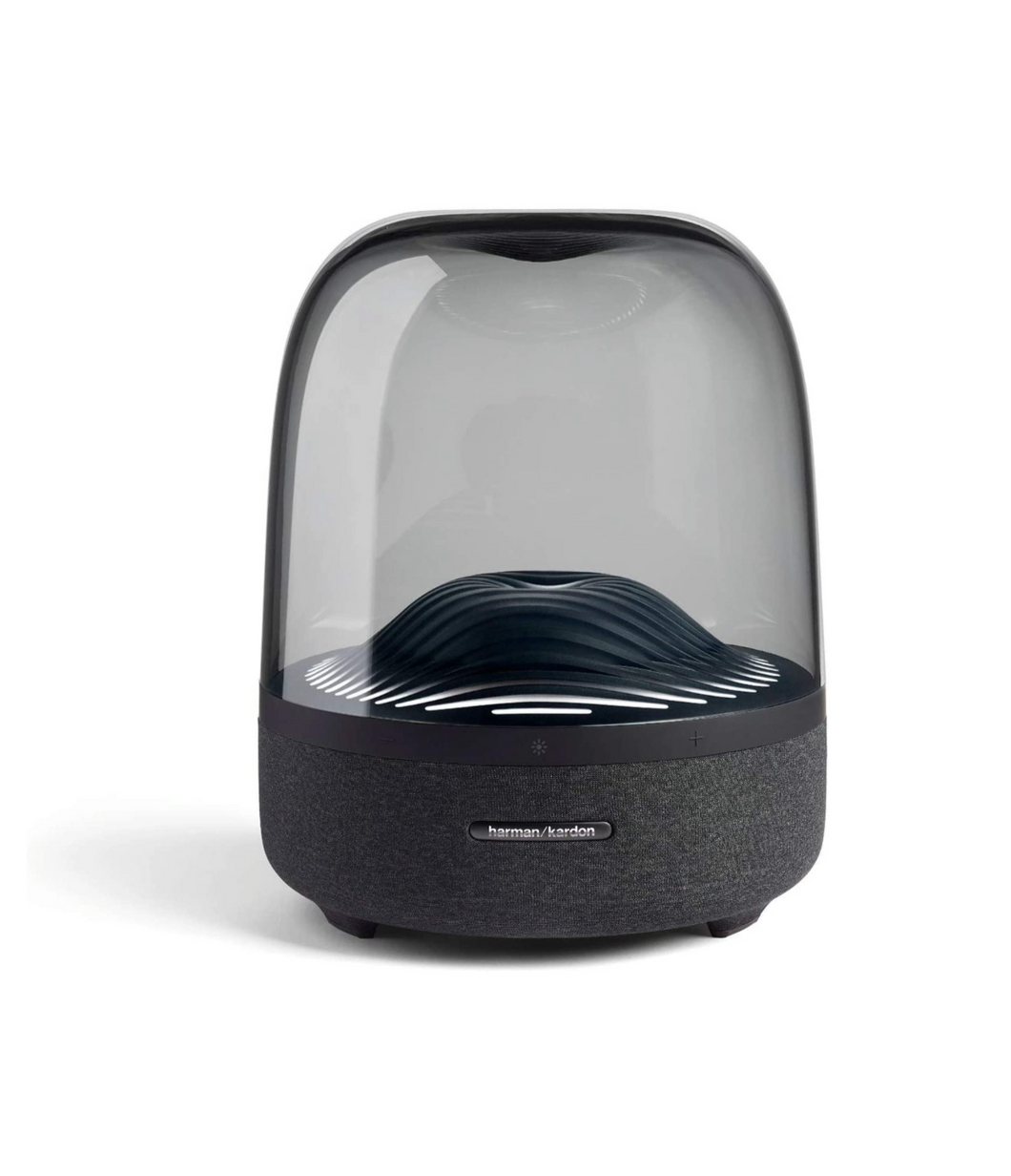 Harman Kardon Aura Studio 3 Bluetooth Speaker with 360 Degree Sound and Ambient Light Effects (Black)