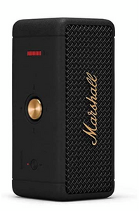 Marshall Emberton Portable Bluetooth Speaker - Black and Brass