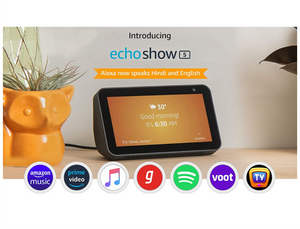 Introducing Echo Show 5 - Smart display with Alexa - 5.5" screen & crisp sound (Black)