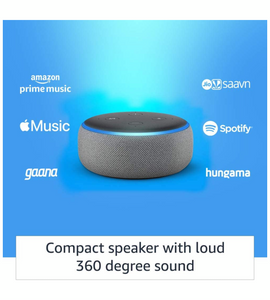 Echo Dot (3rd Gen) – New and improved smart speaker with Alexa (Grey)