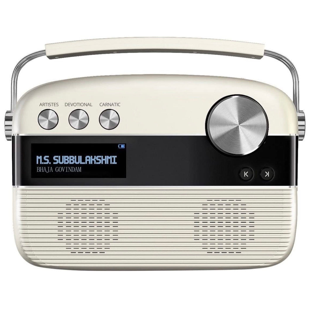 Saregama Carvaan 6 W Bluetooth Home Audio Speaker, SC04 (Porcelain White, Stereo