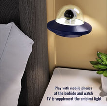 Load image into Gallery viewer, Astronaut UFO Flying Saucer Night Light Reading Lamp USB LED Night Light Atmosphere Light for Bedroom Bedside Kids Room (Blue)

