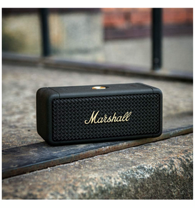 Marshall Emberton Portable Bluetooth Speaker - Black and Brass