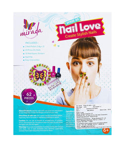 Mirada Press On Nails - Love for Kids- Multi