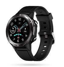 Load image into Gallery viewer, Portronics YOGG Kronos Alpha Smart Watch with Fitness Tracker, Heart Rate Monitor, Call &amp; SNS Reminders, 12 Sports Modes, 5ATM Waterproof &amp; Dust Resistant (Black)
