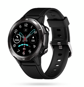 Portronics YOGG Kronos Alpha Smart Watch with Fitness Tracker, Heart Rate Monitor, Call & SNS Reminders, 12 Sports Modes, 5ATM Waterproof & Dust Resistant (Black)