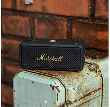 Load image into Gallery viewer, Marshall Emberton Portable Bluetooth Speaker - Black and Brass
