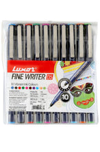 Load image into Gallery viewer, Luxor Finewriter Assorted color (Pack of 10 Pen)
