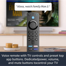 Load image into Gallery viewer, Fire TV Stick (3rd Gen, 2021) with all-new Alexa Voice Remote (includes TV and app controls) | HD streaming device | 2021 release Amazon&#39;s Choice
