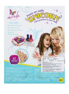 Mirada Press On Nails - Unicorn for Kids
