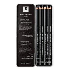 Staedtler Mars Lumograph Pencils- 6 pc