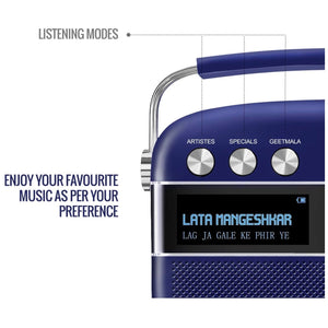 Saregama Carvaan Portable Music Player with 5000 Preloaded Songs, FM/BT/AUX  (Ro