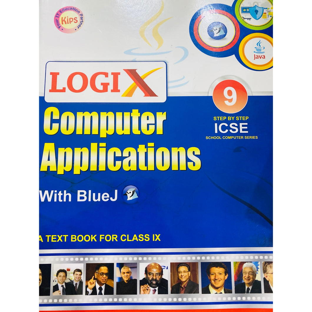 Logix Computer Applications with Blue J for class 9th with