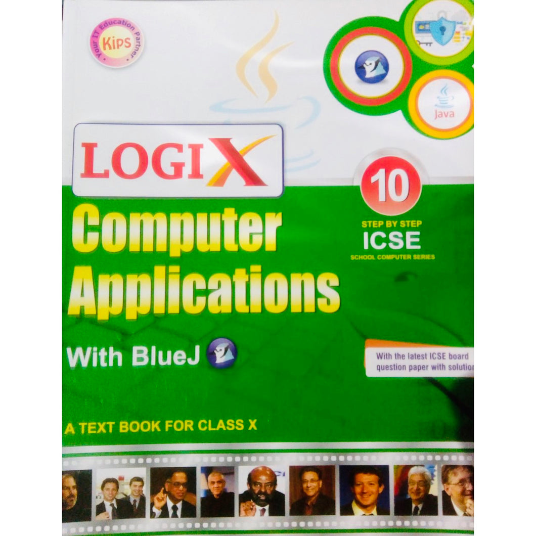 Logix  Computer Applications with Blue J for class 10th