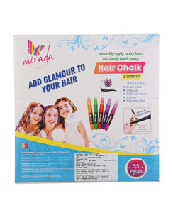 Mirada Cosmetic Hair Chalk Studio, Safe, Washable & Non-Toxic, Temporary Kids Hair Chalk, Hair Color for Girls, 283g