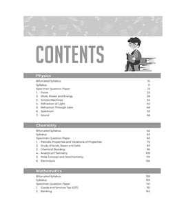 10 Chapterwise MCQs Book for ICSE Class 10 Semester I Exam 2021 : 2000+ New Pattern Questions (Physics, Chemistry, Maths, Biology, Computer Applications)