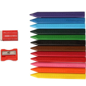Faber Castell 12 Erasable Grip Crayons