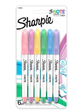 Load image into Gallery viewer, Sharpie S-Note Assorted Creative Markers | Chisel Tip |Art Supplies for Artists|Stationery Items for School |Pack of 6
