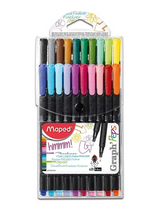 Load image into Gallery viewer, Maped Graph Peps Fine point 0.4mm Fineliners Set - Pack of 20
