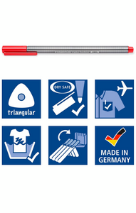 Staedtler Triplus Fineliner 0.3mm Pen Set - Pack of 12