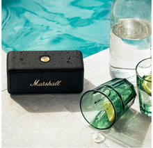 Load image into Gallery viewer, Marshall Emberton Portable Bluetooth Speaker - Black and Brass
