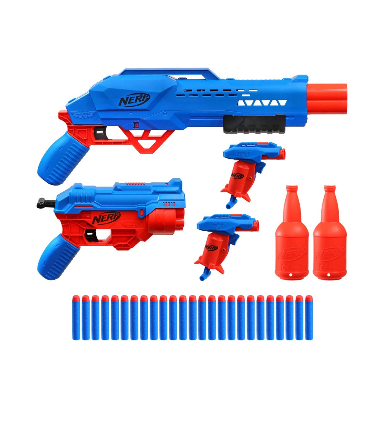 Nerf Alpha Strike Mission Ops Set Includes 4 Blasters, 2