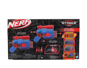 Nerf Alpha Strike Optic QS-4 Duel Targeting Set ,22-Pieces ,Includes 2 Blasters, 4 Half-Targets, 16 Official Nerf Darts